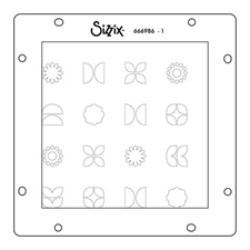 Sizzix Stencil - Rotating Stencil / Retro Vibe